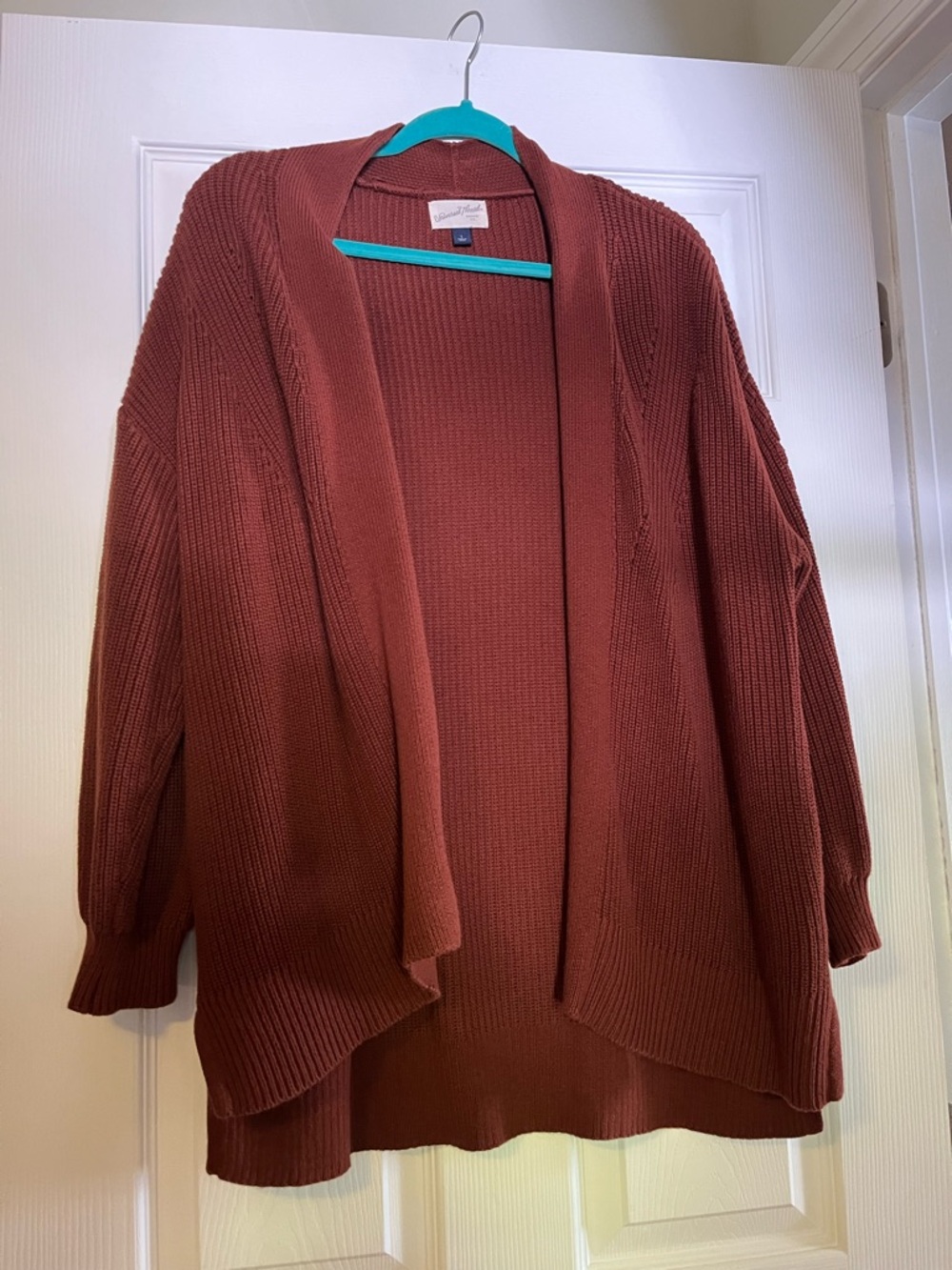 Universal Thread Open-Front Cardigan Sweater - Rust color